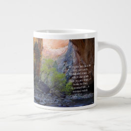Ange mål inspirerande jumbo mugg