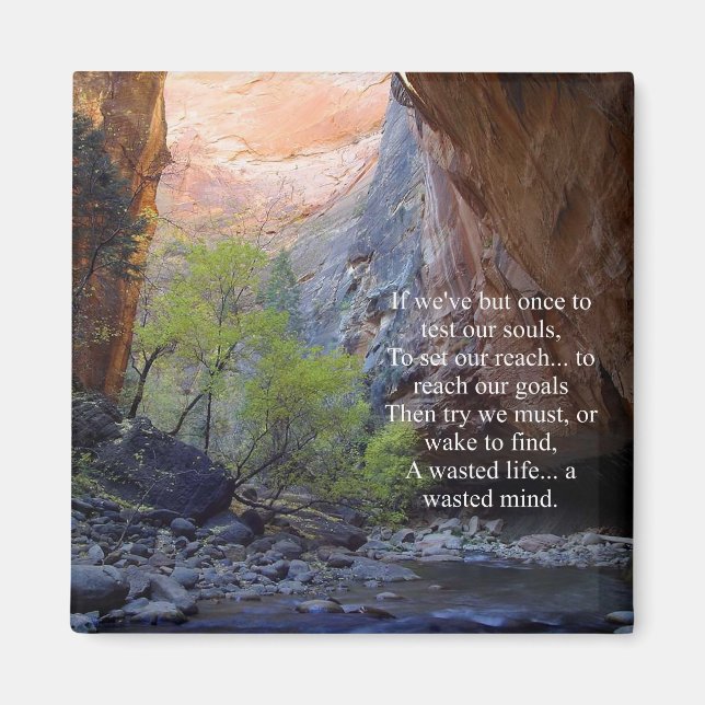 Ange mål inspirerande magnet (Framsidan)