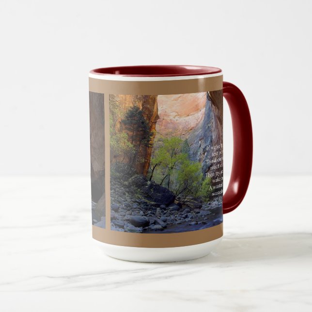 Ange mål inspirerande mugg (Framsida höger)