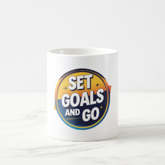 Ange mål och gå Motivational Mugg