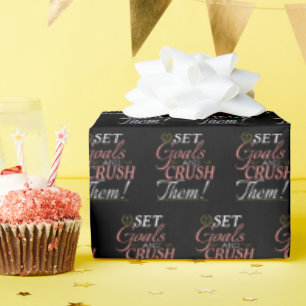 Ange mål och krossa dem, citat presentpapper