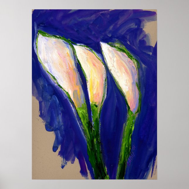 Ange målning för Sail Lily Art Poster utskrift (Framsidan)