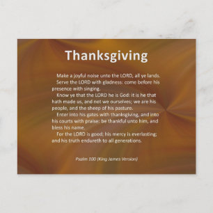 Ange med Thanksgiving- och färgväljare 100 Helg Vykort