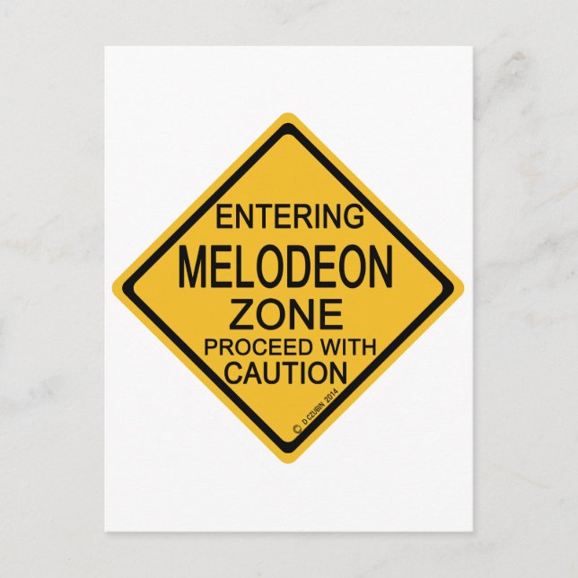 Ange Melodeon-Zon Vykort (Framsida)