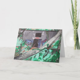 "Ange om du är CrAzY nog" Akrylt födelsekort Kort