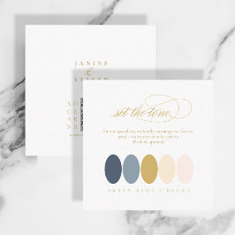 Ange paletten Tone Dusty Blue Färg Palette ID1022 Tilläggskort