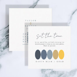 Ange paletten Tone Dusty Blue Guld Färg, palett ID Tilläggskort