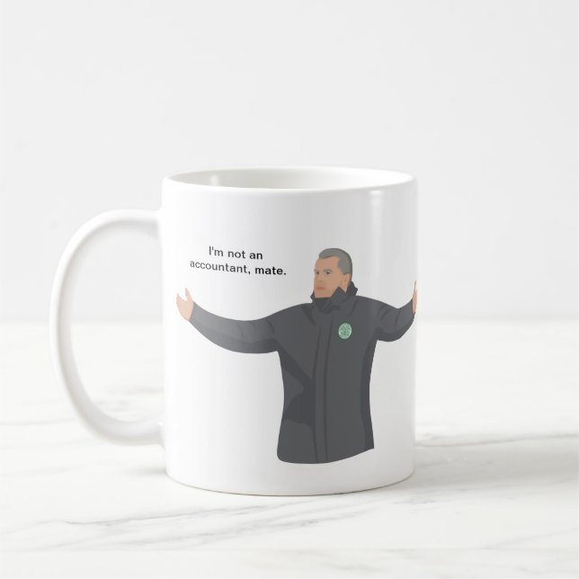 Ange Postecoglou - jag är ingen revisor, kompis. Kaffemugg (Vänster)