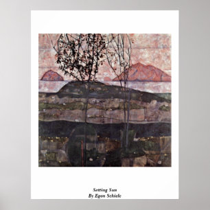Ange Sol efter Egon Schiele Poster