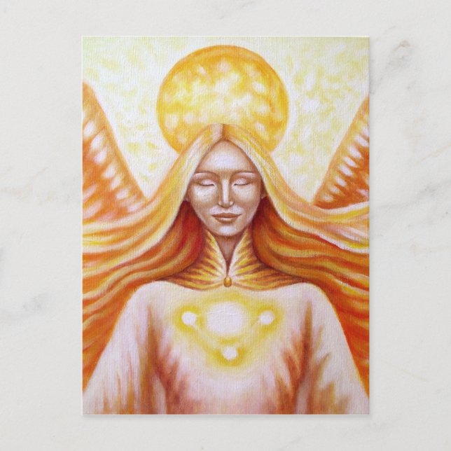 Ange solaire 01 (détail) vykort (Framsida)