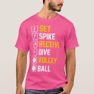 Ange Spiket Ta emot enhet Volley Boll T Shirt