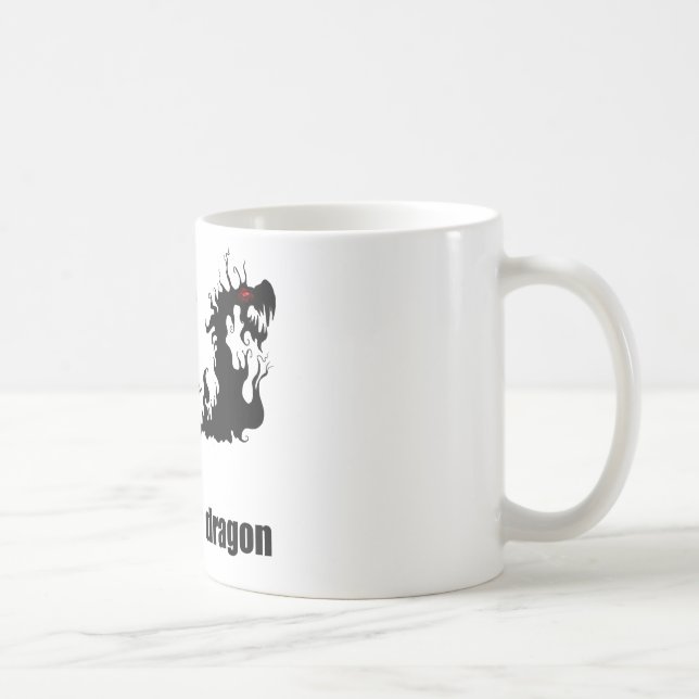 Ange tecknet på draken kaffemugg (Höger)