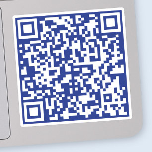 Ange URL-adress som har genererats av QR-kod Blå Klistermärken
