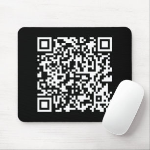 Ange URL och Skapa skannerbar QR-kod   Svartvit Musmatta