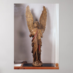 Angel, 1260-70, från Saudemont-kyrkan Poster