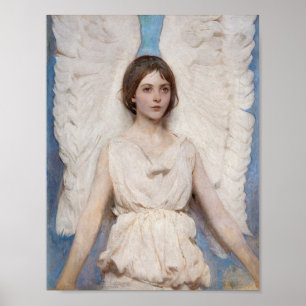 Ängel (1887) målning av Abbott Handerson Thayer Poster