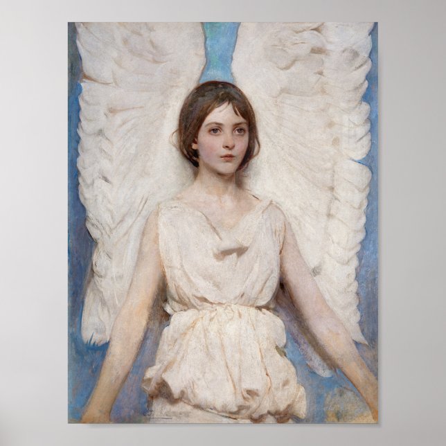Ängel (1887) målning av Abbott Handerson Thayer Poster (Framsidan)