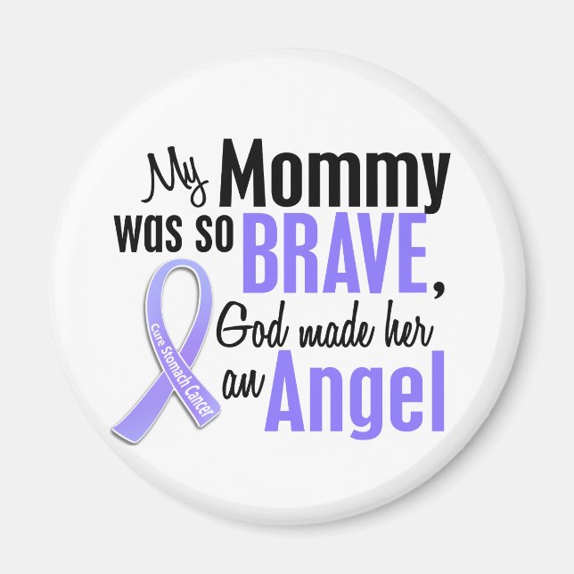 Angel 1 Mamma Stomach Cancer Magnet (Framsidan)