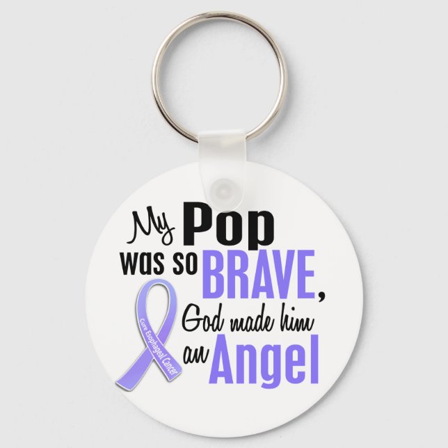 Angel 1 Pop Esophageal Cancer Nyckelring (Framsida)