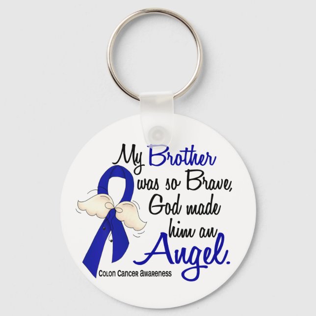 Angel 2 Brother Colon Cancer Nyckelring (Framsida)