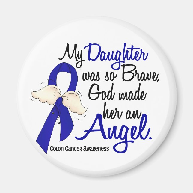 Angel 2 Dot Colon Cancer Magnet (Framsidan)