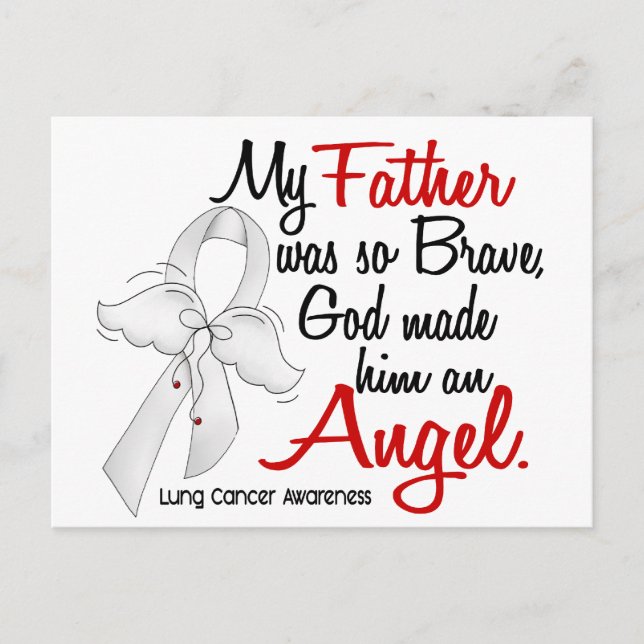 Angel 2 Far Lung Cancer Vykort (Framsida)
