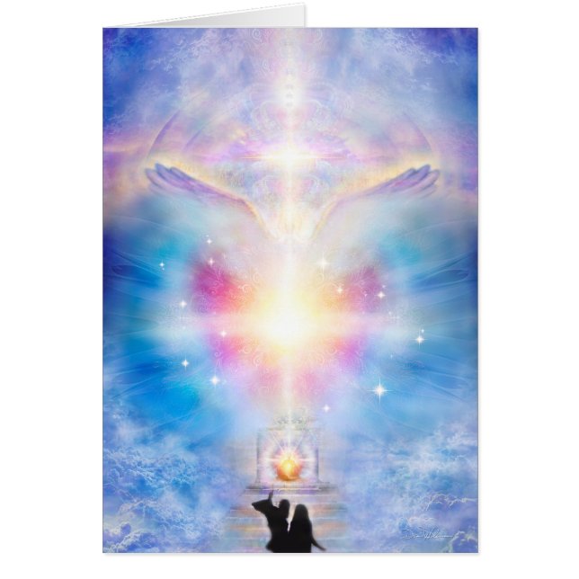 Ängel 2 för V049 Adele Hälsningskort (Framsidan)