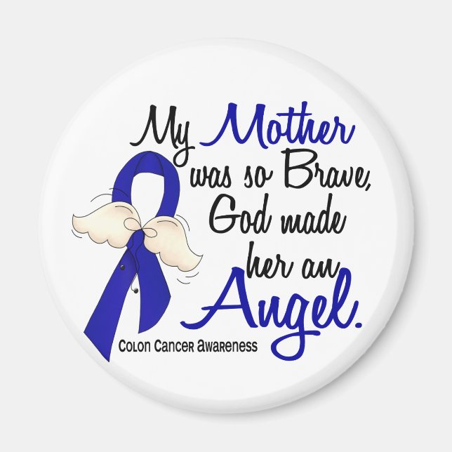 Angel 2 Mor Colon Cancer Magnet (Framsidan)