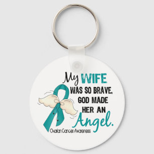 Angel 2 Ovarian Cancer Maka Nyckelring