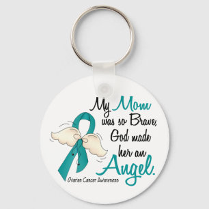 Angel 2 Ovarian Cancer Mamma Nyckelring