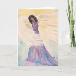 Angel, 5-tums x 7-tums julhälsningskort kort