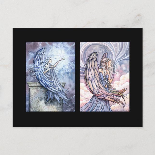 Angel ACEO Card av Molly Harrison Vykort (Framsida)