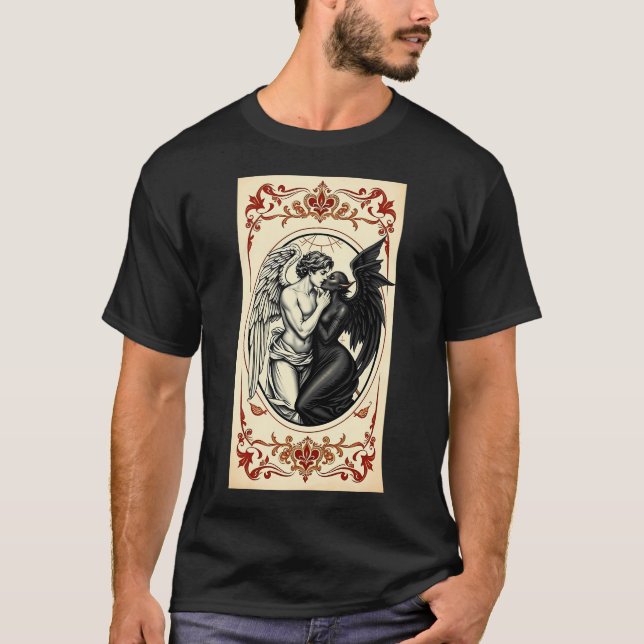 Ängel älskar demon 1 t shirt (Framsida)