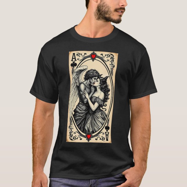 Ängel älskar demon 2 t shirt (Framsida)