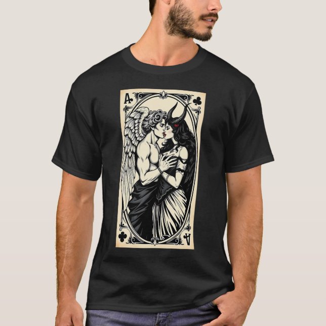 Ängel älskar demon 3 t shirt (Framsida)