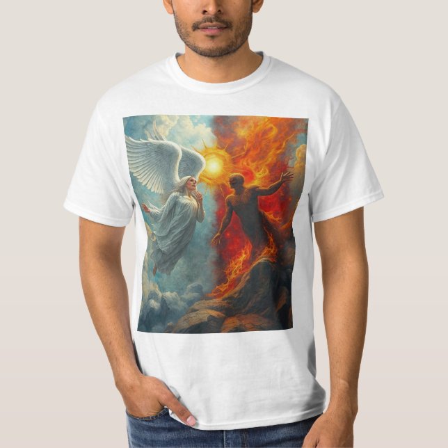 ANGEL AND DEVIL T SHIRT (Framsida)