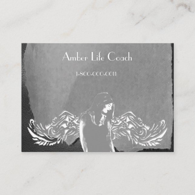 Angel Andlig Lightworking Affärskort Visitkort (Framsida)
