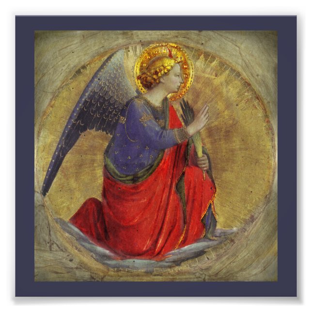 Angel Annunciation från Fra Angelico Fototryck (Framsidan)