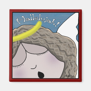 Angel Ansikte Hallelujah Magnet