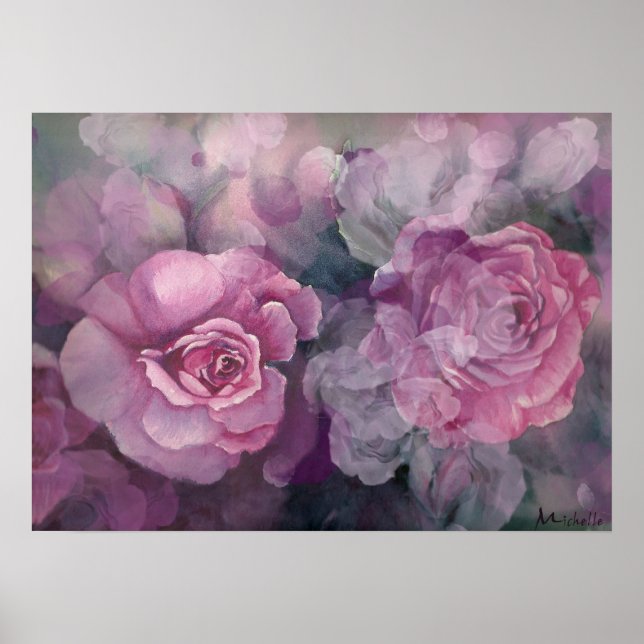 Angel Ansikte Ro Collage Poster (Framsidan)