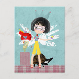 Ängel armadillo glassbirthday 아르마딜로 vykort