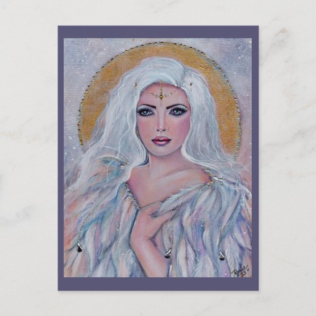 Angel art av Renee Lavoie - tackkort Vykort (Framsida)