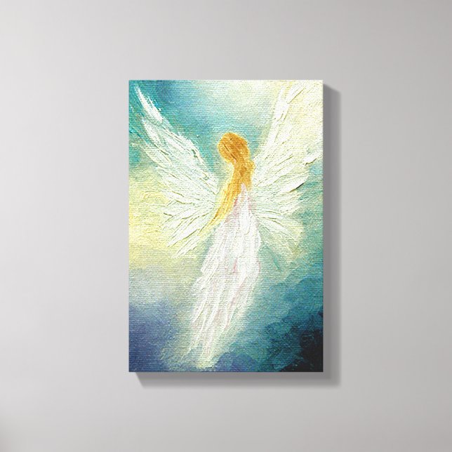 Angel Art Print på Canvas (Framsida)