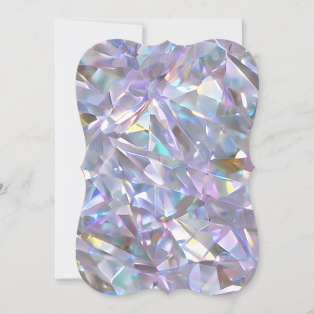 Angel Aura Quartz Crystal Diamond Gemstone Planner Anteckningskort (Framsida)