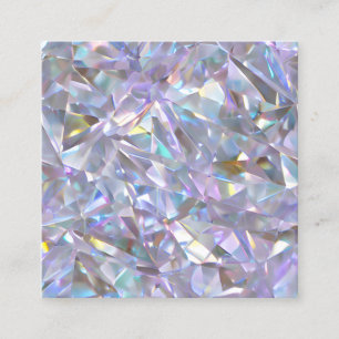 Angel Aura Quartz Crystal Diamond Gemstone Planner Fyrkantigt Visitkort