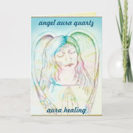 Angel aura Quartz hälsning-kort Kort