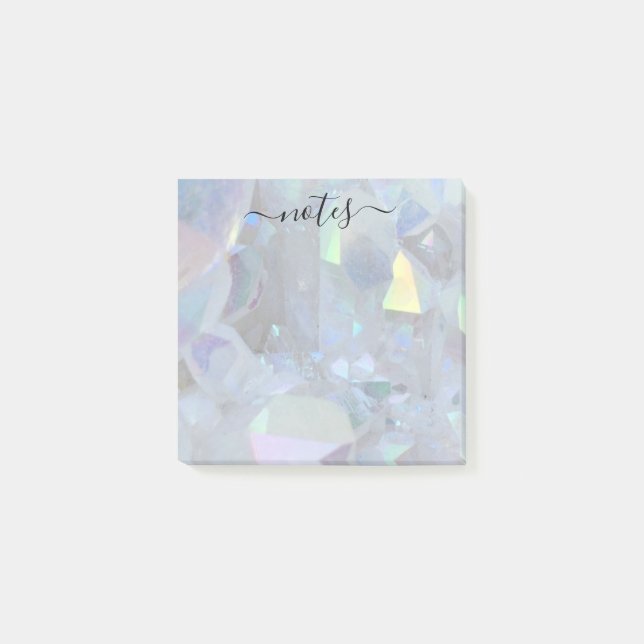 Angel Aura Quartz Modern Glam Note Pad Post-it Block (Framsida)