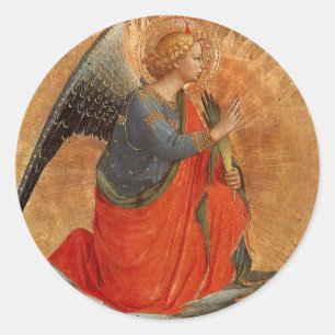 Ängel av annunciationen c1437 runt klistermärke