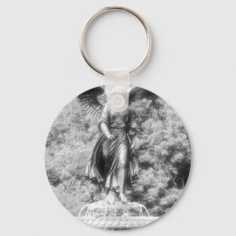 Angel av Central Park NYC. Nyckelring
