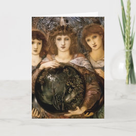 Angel av Creation av William Burne-Jones Helgkort